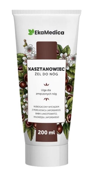 EkaMedica Żel do nóg kasztanowiec + miłorząb + babka + perełkowiec 200ml