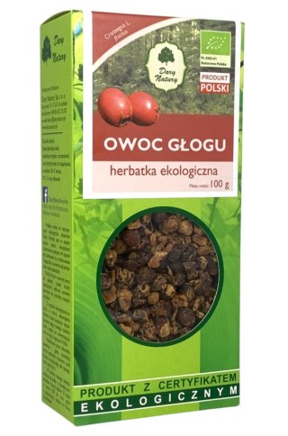 Głóg owoc BIO 100g DARY NATURY