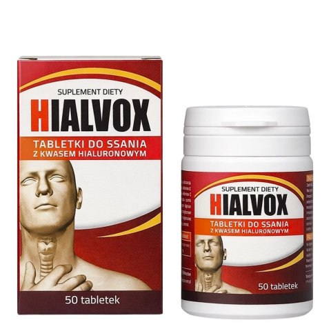 Hialvox tabletki do ssania z kwasem hialuronowym 50 tabl. PLANTA-LEK