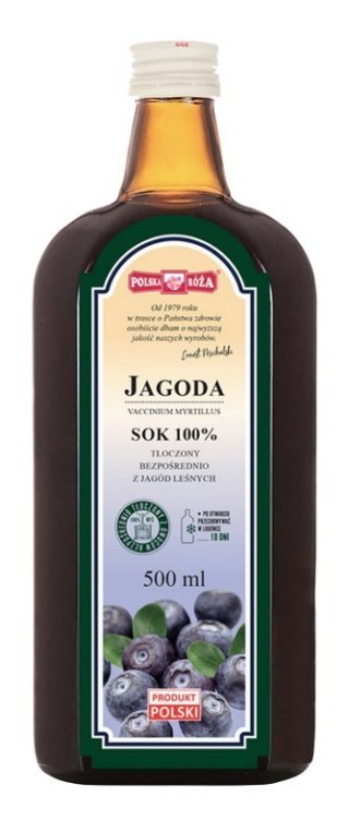 JAGODA sok 100% 500ml bez dodatku cukru POLSKA RÓŻA