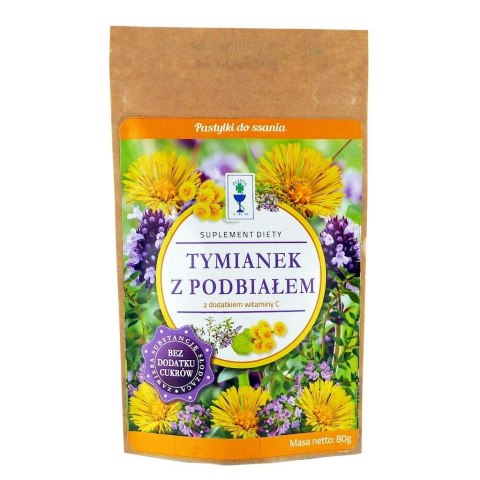Karmelki Tymianek z podbiałem bez cukru 80g PLANTA-LEK