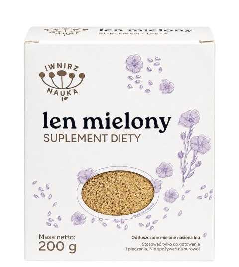 Len mielony odtłuszczony złoty 200g INSTYTUT WNiRZ