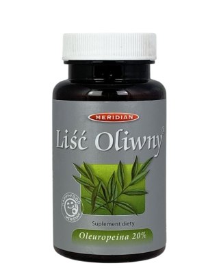 Liść oliwny 20% 60kaps. MERIDIAN