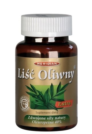 Liść oliwny extra 40% 60kaps. MERIDIAN
