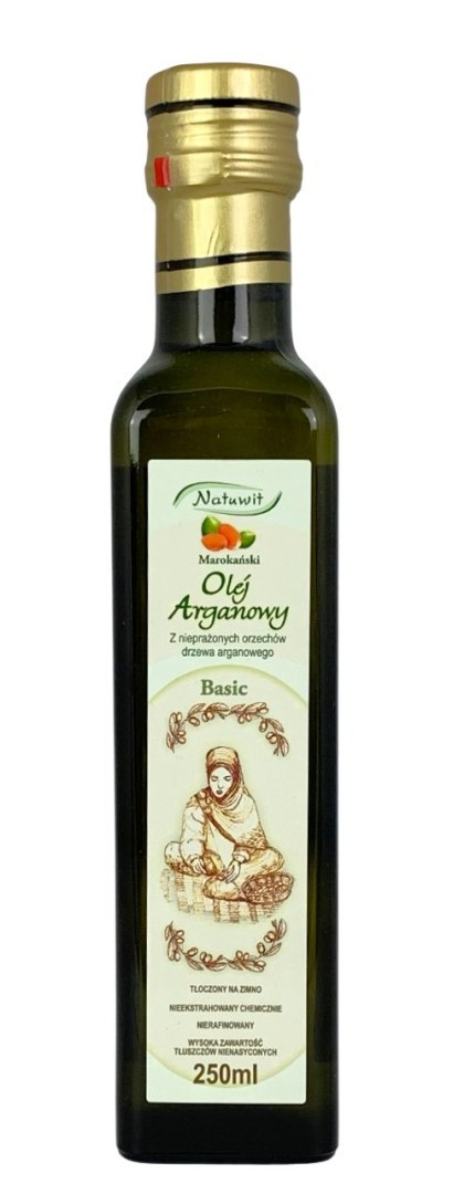 NATUWIT Olej arganowy BASIC 250ml (z orzechów nieprażonych)