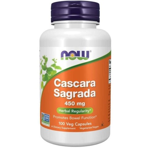 NOW FOODS Cascara Sagrada 450mg, 100vcaps.