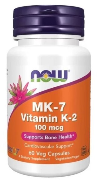 NOW FOODS Witamina K-2 MK-7 100mcg, 60kaps.