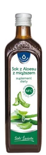 OLEOFARM Aloes sok z miąższem 500ml