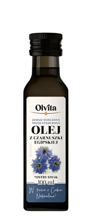 OLVITA Olej z czarnuszki zimnotłoczony 100ml (Egipt)