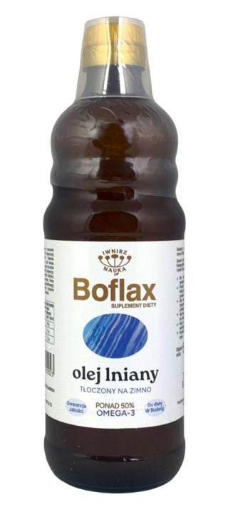 Olej lniany Boflax do diety Dr Budwig 0,5L INSTYTUT WNiRZ