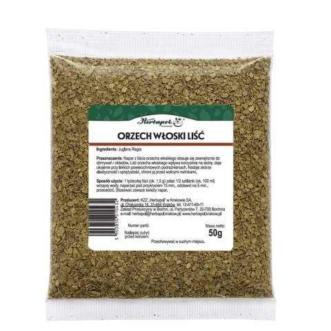 Orzech włoski liść 50g HERBAPOL KRAKÓW