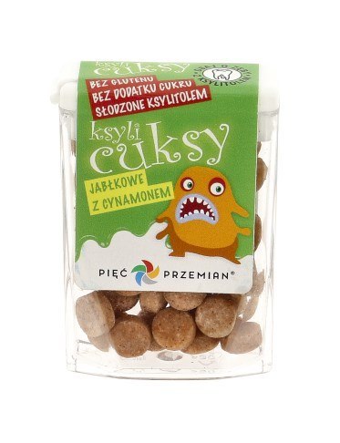 PIĘĆ PRZEMIAN Cuksy jabłko z cynamonem z ksylitolem 13g