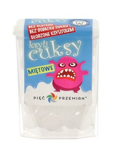 PIĘĆ PRZEMIAN Cuksy miętowe z ksylitolem 13g