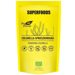 SUPERFOODS Chlorella w proszku (glony) BIO 200g BIO PLANET