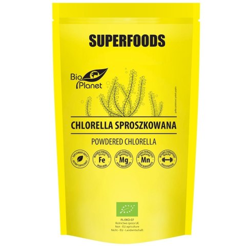 SUPERFOODS Chlorella w proszku (glony) BIO 200g BIO PLANET