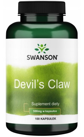 SWANSON Devil's Claw 500mg, 100kaps. - Diabelski szpon