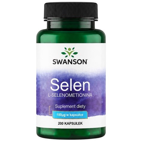 SWANSON Selen 100mcg, 200 kaps.
