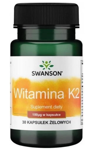 SWANSON Witamina K2 naturalna 50mcg, 30sgels.