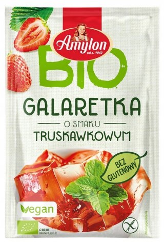 AMYLON Galaretka o smaku truskawkowym bezglutenowa BIO 40g