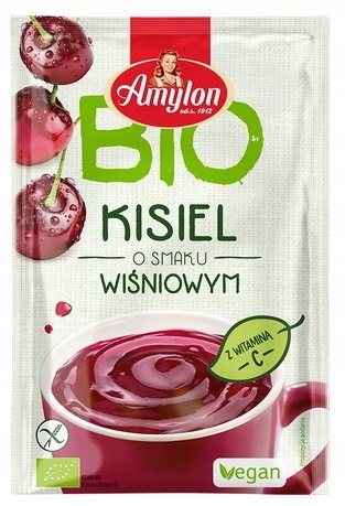 AMYLON Kisiel o smaku wiśniowym bezglutenowy BIO 30g