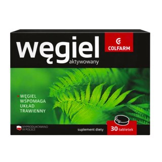 COLFARM Węgiel aktywowany 30 tabl.