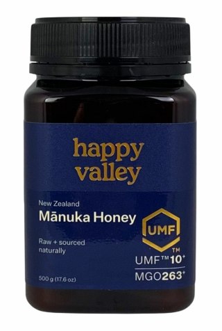 HAPPY VALLEY Miód Manuka UMF 10+ (MG 263+) 500g
