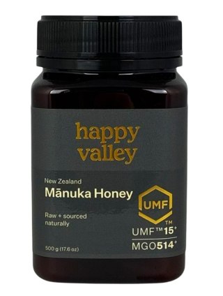 HAPPY VALLEY Miód Manuka UMF 15+ (MG 514+) 500g