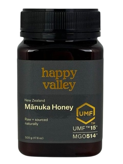 HAPPY VALLEY Miód Manuka UMF 15+ (MG 514+) 500g