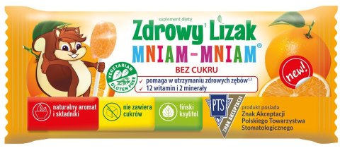 Mniamki Witamina C 250mg, 60 pastylek do ssania o smaku pomarańczowym STARPHARMA