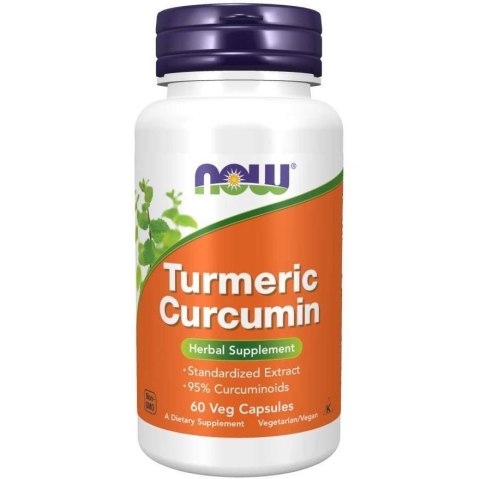 NOW FOODS Curcumin 665mg, 60vcaps. - 95% Kurkuminoidów