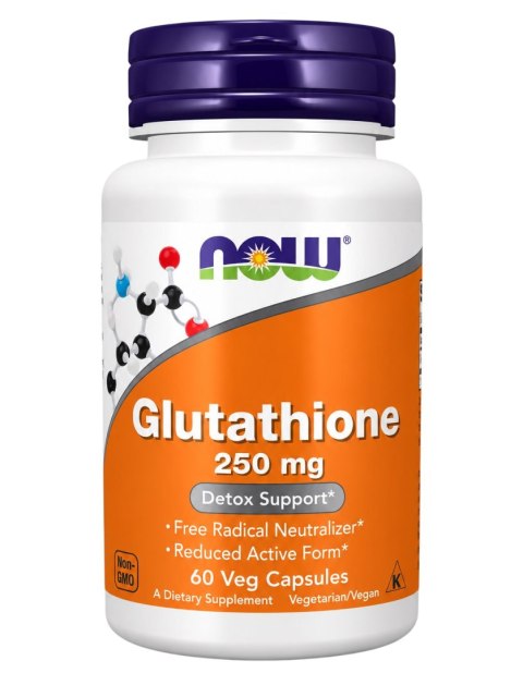 NOW FOODS Glutathione 250mg, 60vcaps. - Glutation