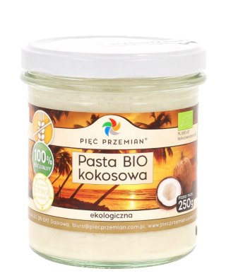 PIĘĆ PRZEMIAN Pasta kokosowa BIO 250g