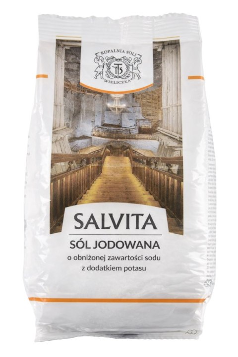 SALVITA Sól jodowana o obniżonej zawartości sodu z dodatkiem potasu 0,5kg