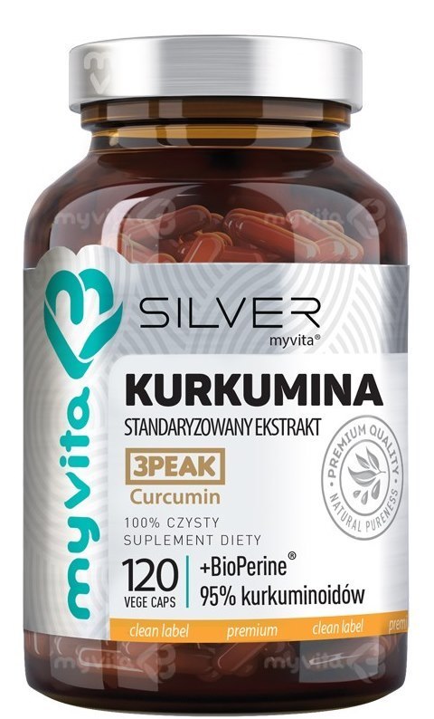 SILVER Kurkumina + Piperyna 120kaps. MyVita