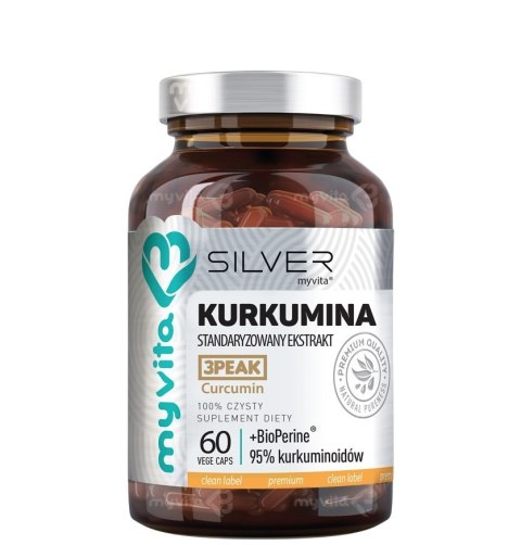 SILVER Kurkumina + Piperyna 60kaps. MyVita