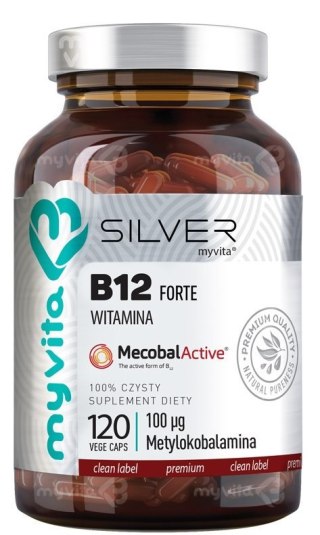 SILVER Witamina B12 100mcg, 120kaps. (Metylokobalamina) MyVita