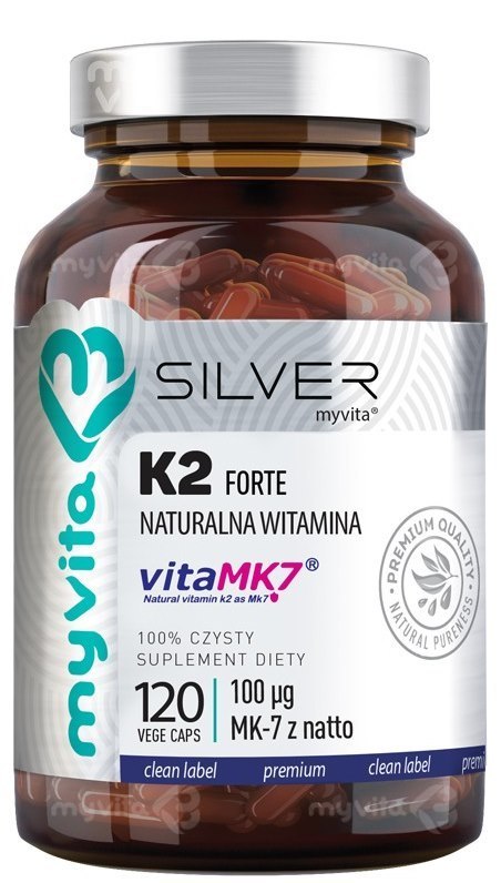 SILVER Witamina K2 MK-7 100mcg, 120kaps. MyVita