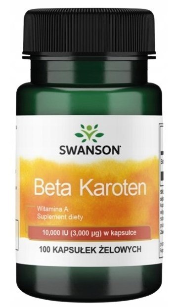 SWANSON Beta Karoten 10.000IU, 100żelk.