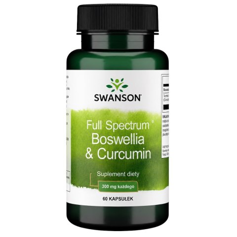 SWANSON Boswellia + Curcumin 60kaps.
