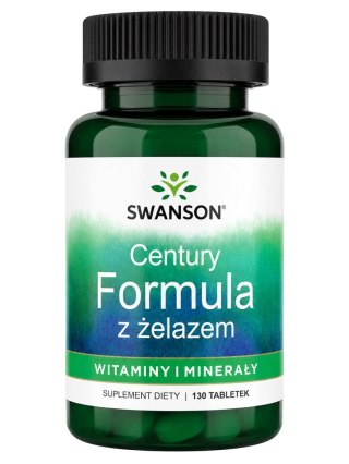 SWANSON Century Formula Multi with Iron 130tabl. - Multi Vitamin + Mineral Supplement