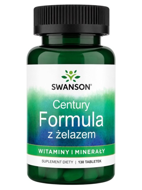 SWANSON Century Formula Multi with Iron 130tabl. - Multi Vitamin + Mineral Supplement