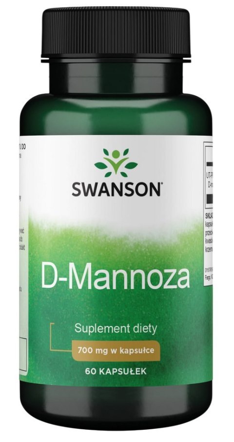 SWANSON D-Mannose 700mg, 60kaps. - D-Mannoza