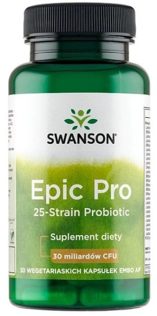 SWANSON Epic Pro 25-Strain Probiotic 30dr vcaps.