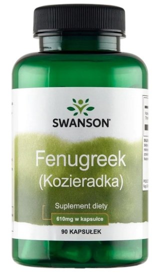 SWANSON Fenugreek 610mg, 90kaps. - Kozieradka