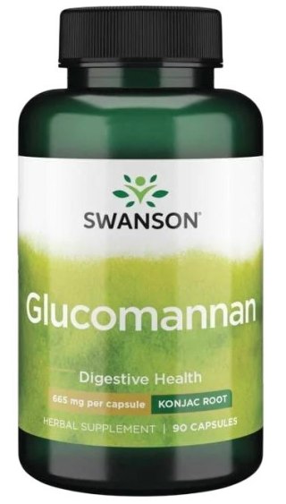 SWANSON Glukomannan 665mg, 90kaps.