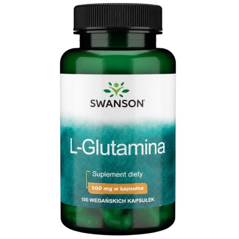 SWANSON L-Glutamina 500mg, 100kaps.