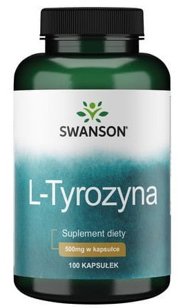SWANSON L-Tyrozyna 500mg, 100kaps.