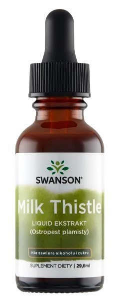 SWANSON Milk Thistle ekstrakt płynny 29,6ml - Ostropest