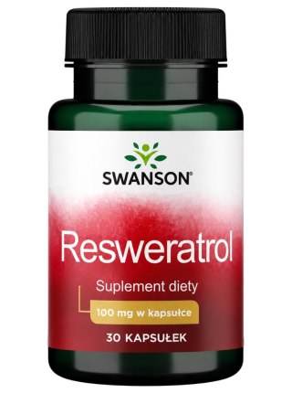 SWANSON Resveratrol 100mg, 30kaps. - Resweratrol