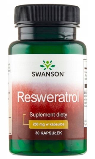 SWANSON Resveratrol 250mg, 30kaps. - Resweratrol